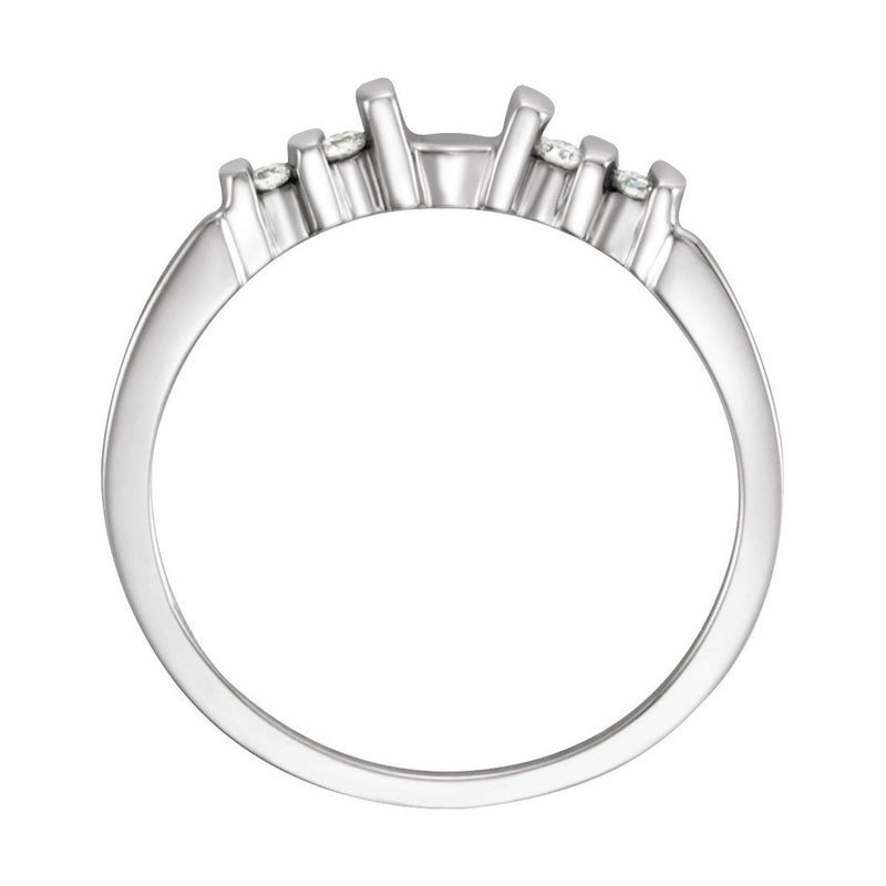 The Ionia Accented Engagement Ring three-quarter