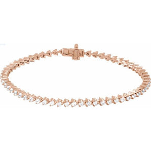 The Elysia — Line Diamond Bracelet - Yellow