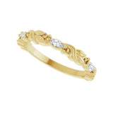 1/6 ct tw Three-Stone Lab Grown Anniversary Band in 14K White Gol... - view 5