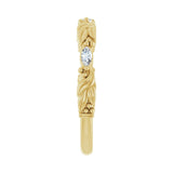 1/6 ct tw Three-Stone Lab Grown Anniversary Band in 14K White Gol... - view 4