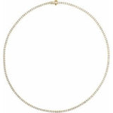 7 1/4 ctw The Faron — Diamond Necklace — Yellow Gold