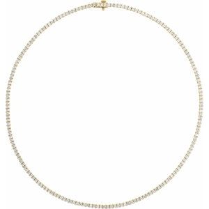 7 1/4 ctw The Faron — Diamond Necklace — Yellow Gold