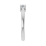 1 ct tw Five-Stone Lab Grown Anniversary Band in 14K White Gold... - view 4
