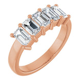 The Zinara — Five-Stone Anniversary Band - Rose