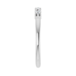 1 ct tw Five-Stone Lab Grown Anniversary Band in 14K White Gold... - view 4