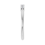 1 ct tw Five-Stone Lab Grown Anniversary Band in 14K White Gold... - view 4
