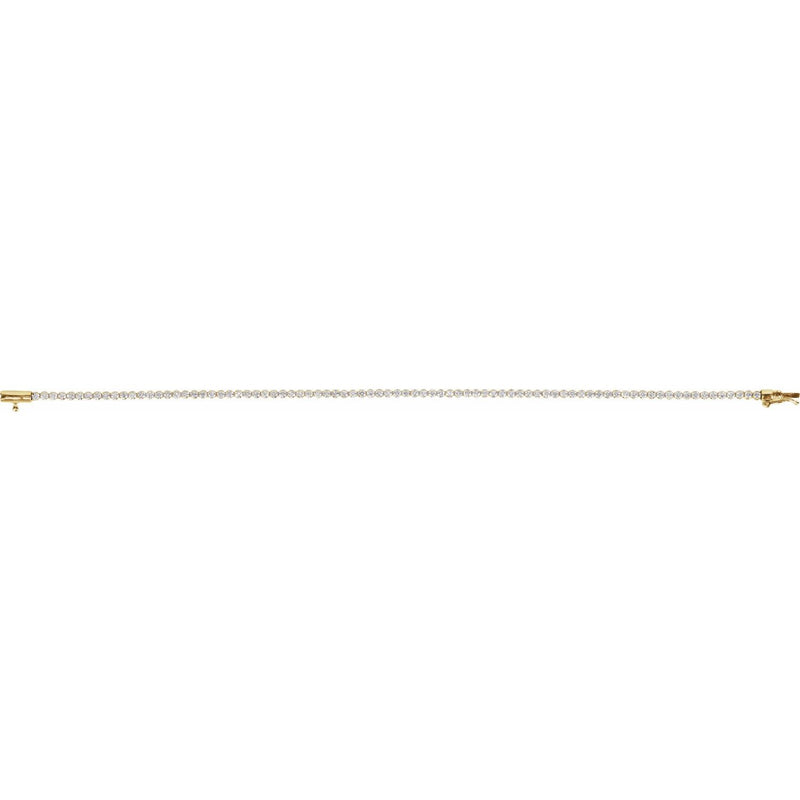 7" Lab Grown Diamond Line Bracelet in 14K White Gold (1 5/8 ct tw... - view 3