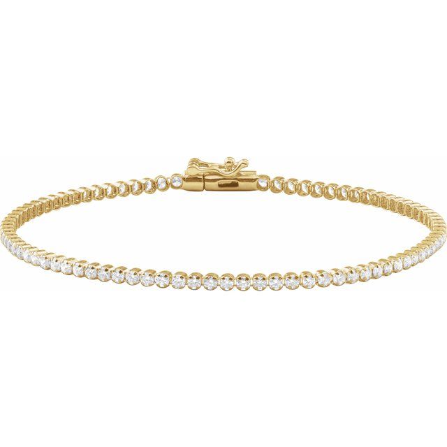 The Uvite — Line Diamond Bracelet - Yellow