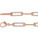 7" Lab Grown Diamond Accented Bracelet in 14K White Gold (1 ct tw... - view 2