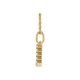 1/3 ct tw Accented Initial Lab Grown Diamond Necklace in 14K Whit... - view 3