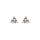 1 ct tw Round Lab Grown Diamond Stud Earrings in 14K White Gold... - view 2