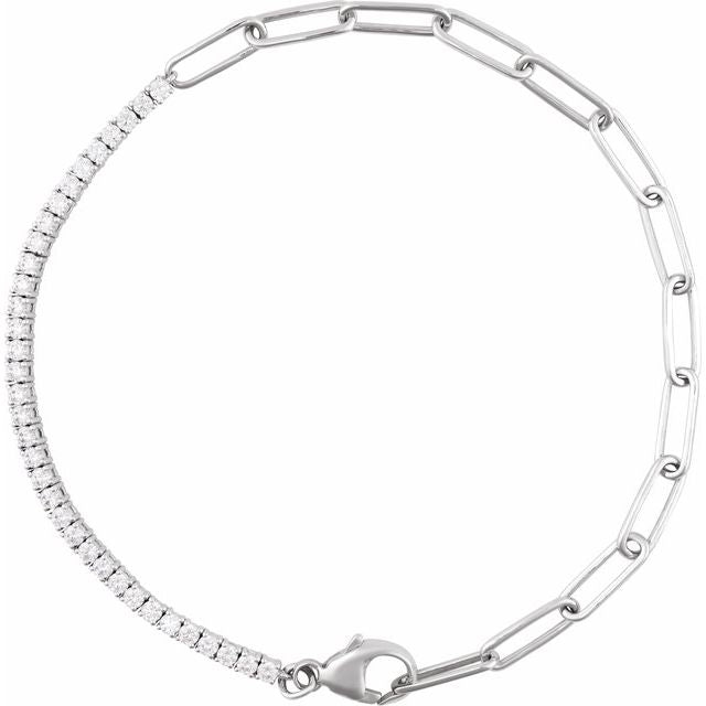 The Nyla — Line Diamond Bracelet - Yellow