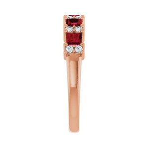 1/5 ct tw Diamond Lab Grown Anniversary Band in 14K White Gold... - view 4