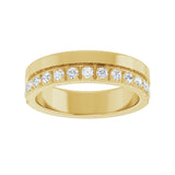 1 ct tw Diamond Lab Grown Anniversary Band in 14K White Gold... - view 3