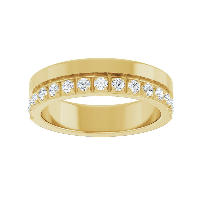 1 ct tw Diamond Lab Grown Anniversary Band in 14K White Gold... - view 3