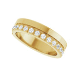 1 ct tw Diamond Lab Grown Anniversary Band in 14K White Gold... - view 5
