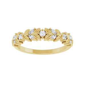 1/4 ct tw Diamond Lab Grown Anniversary Band in 14K White Gold... - view 3