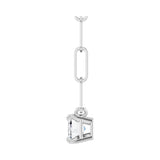 5/8 ct tw Solitaire Lab Grown Diamond Necklace in 14K White Gold ... - view 3