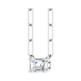 5/8 ct tw Solitaire Lab Grown Diamond Necklace in 14K White Gold ... - view 2