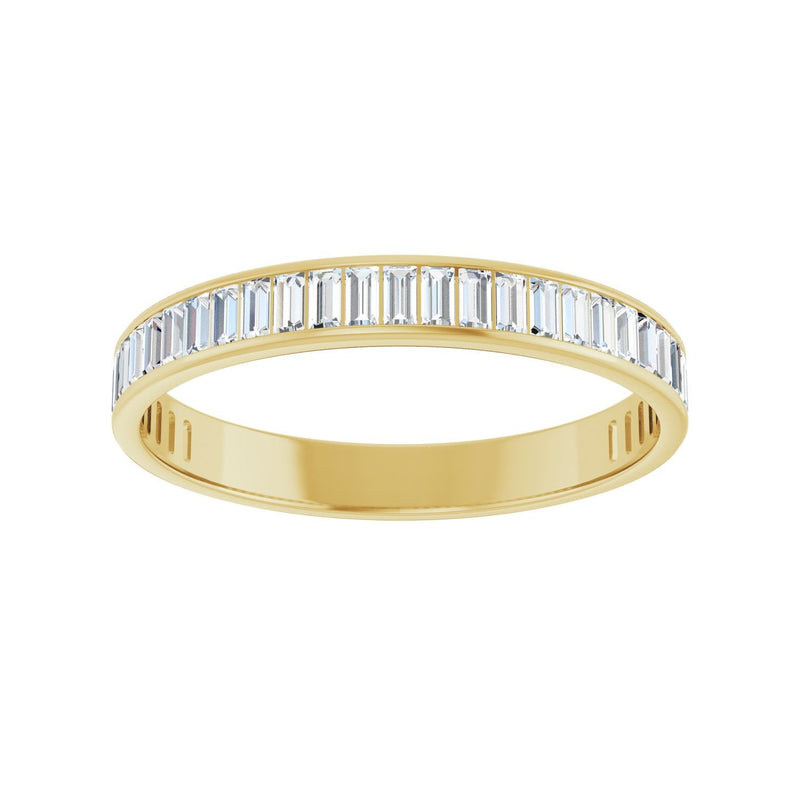 1 ct tw Channel-Set Lab Grown Anniversary Band in 14K White Gold... - view 3