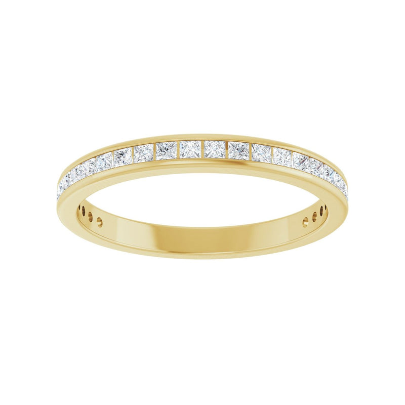 1 ct tw Channel-Set Lab Grown Anniversary Band in 14K White Gold... - view 3