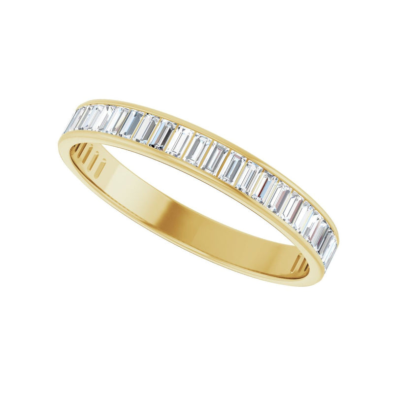 1 ct tw Channel-Set Lab Grown Anniversary Band in 14K White Gold... - view 5