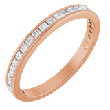 The Yena — Channel-Set Anniversary Band - Rose