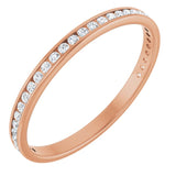 The Remus — Channel-Set Anniversary Band - Rose