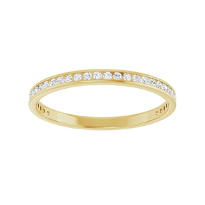 1 ct tw Channel-Set Lab Grown Anniversary Band in 14K White Gold... - view 3