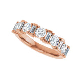 1 1/8 ct tw Diamond Lab Grown Anniversary Band in 14K White Gold... - view 5