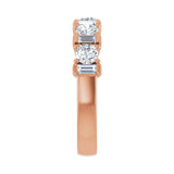 1 1/8 ct tw Diamond Lab Grown Anniversary Band in 14K White Gold... - view 4
