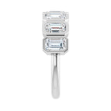 2 1/2 ct tw Bezel Lab Grown Anniversary Band in 14K White Gold... - view 4