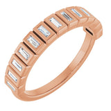 The Zora — Bezel Anniversary Band - Rose