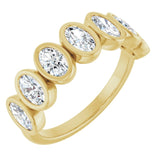 The Zinovia — Bezel Anniversary Band - Yellow