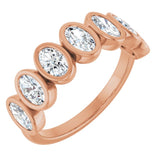 The Zinovia — Bezel Anniversary Band - Rose