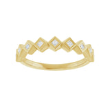 1 ct tw Bezel Lab Grown Anniversary Band in 14K White Gold... - view 3