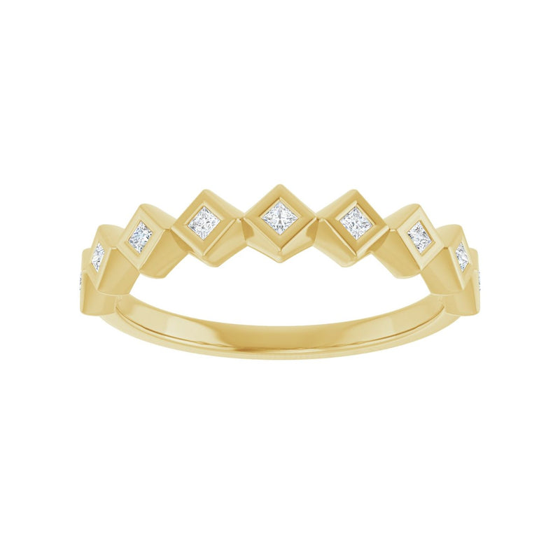 1 ct tw Bezel Lab Grown Anniversary Band in 14K White Gold... - view 3