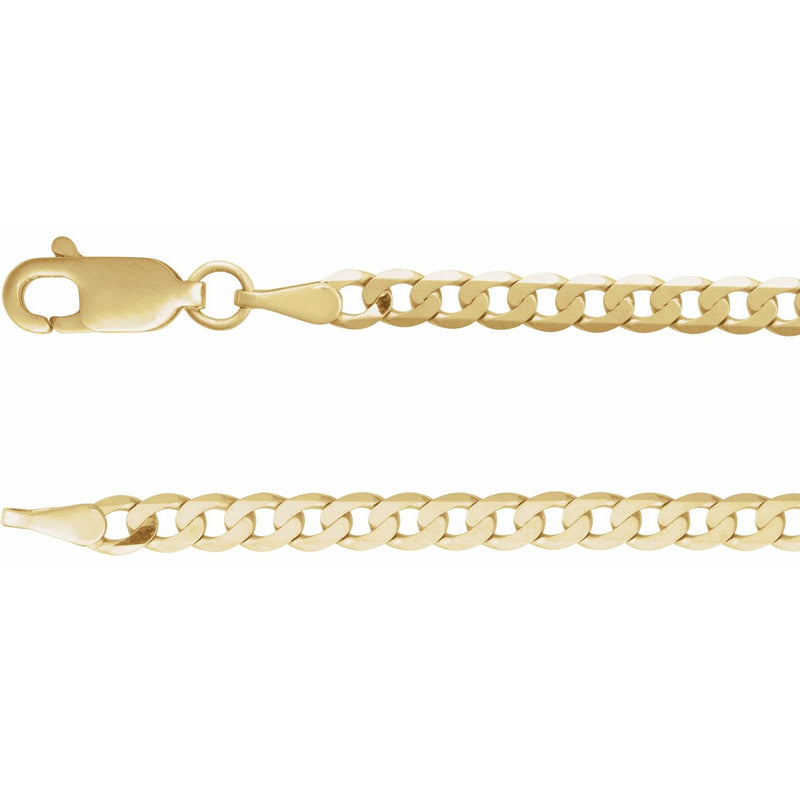 7" Lab Grown Diamond Solitaire Bezel Bracelet in 14K Yellow Gold ... - view 3