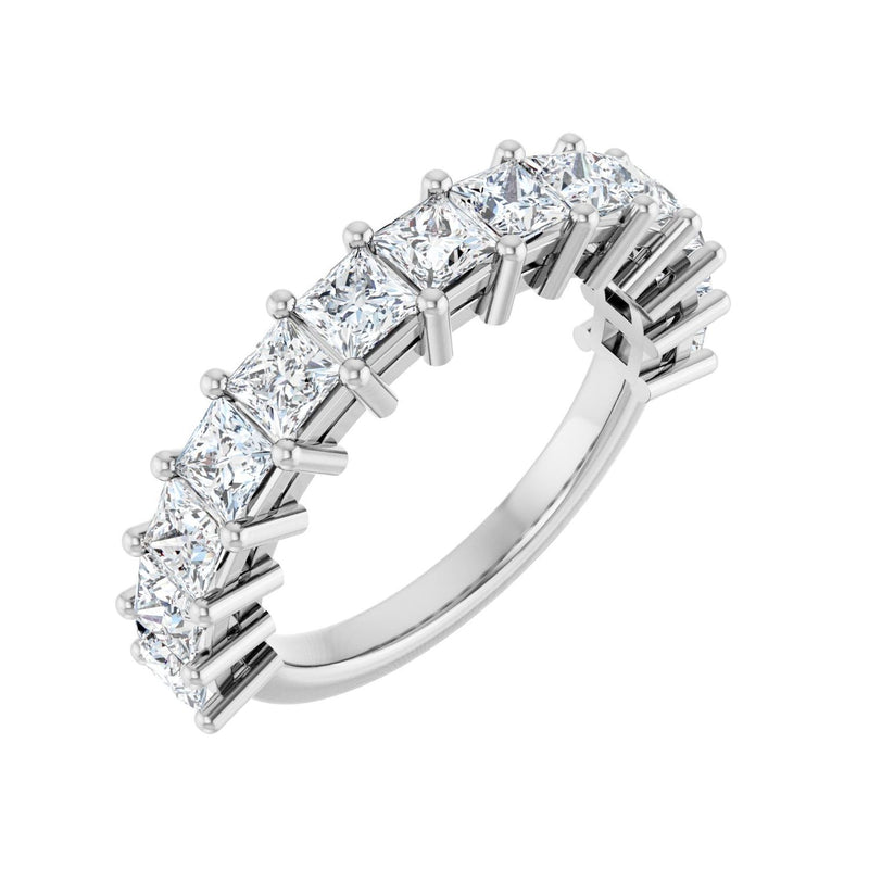 2 ct tw Diamond Lab Grown Anniversary Band in 14K White Gold...