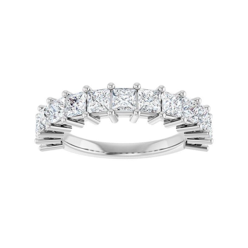 2 ct tw Diamond Lab Grown Anniversary Band in 14K White Gold... - view 3