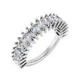 1 1/3 ct tw Diamond Lab Grown Anniversary Band in 14K White Gold...