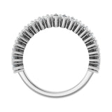 1 1/3 ct tw Diamond Lab Grown Anniversary Band in 14K White Gold... - view 2