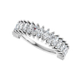 1 1/3 ct tw Diamond Lab Grown Anniversary Band in 14K White Gold... - view 5