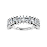 1 1/3 ct tw Diamond Lab Grown Anniversary Band in 14K White Gold... - view 3