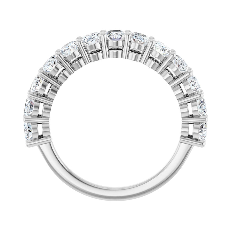 1 9/10 ct tw Diamond Lab Grown Anniversary Band in 14K White Gold... - view 2