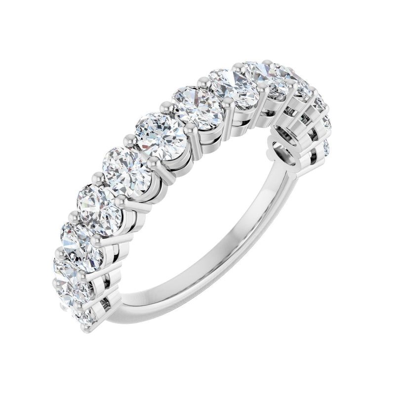 1 9/10 ct tw Diamond Lab Grown Anniversary Band in 14K White Gold...