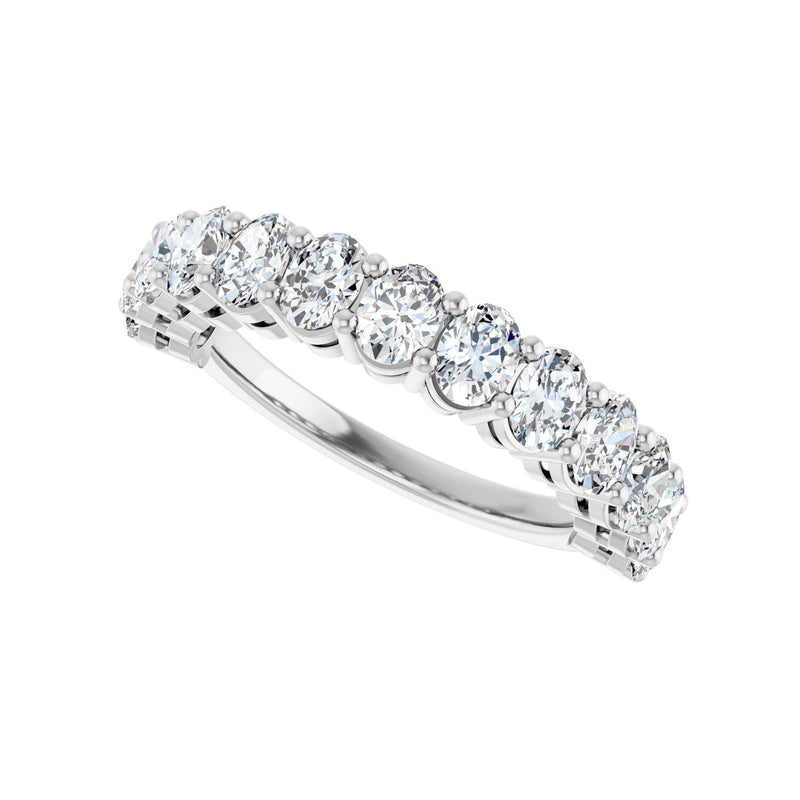 1 9/10 ct tw Diamond Lab Grown Anniversary Band in 14K White Gold... - view 5