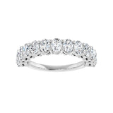 1 9/10 ct tw Diamond Lab Grown Anniversary Band in 14K White Gold... - view 3