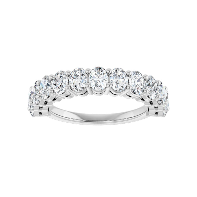 1 9/10 ct tw Diamond Lab Grown Anniversary Band in 14K White Gold... - view 3