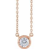 The Elm — Diamond Necklace - Yellow